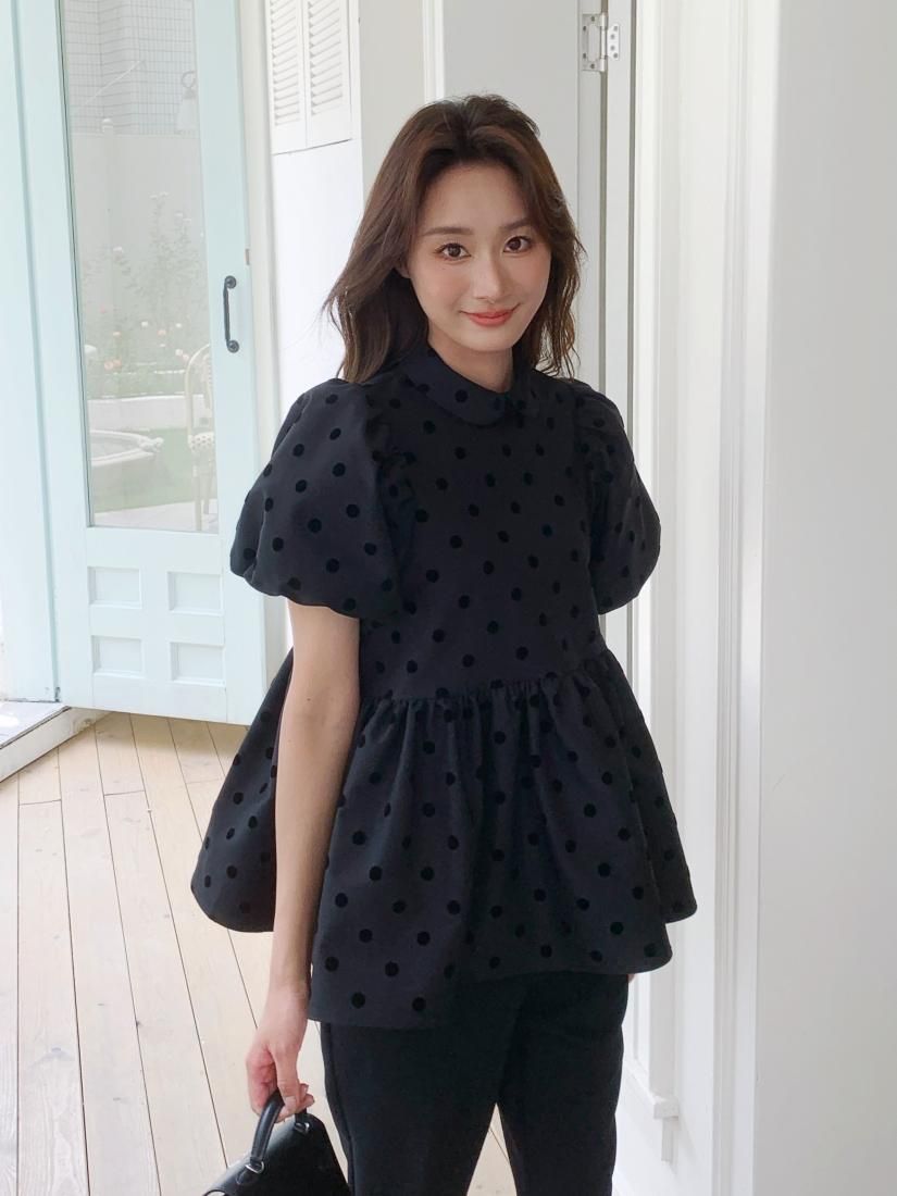 CLARISSE PEARL BUTTON DOT TOPS - BIRTHDAY BASH