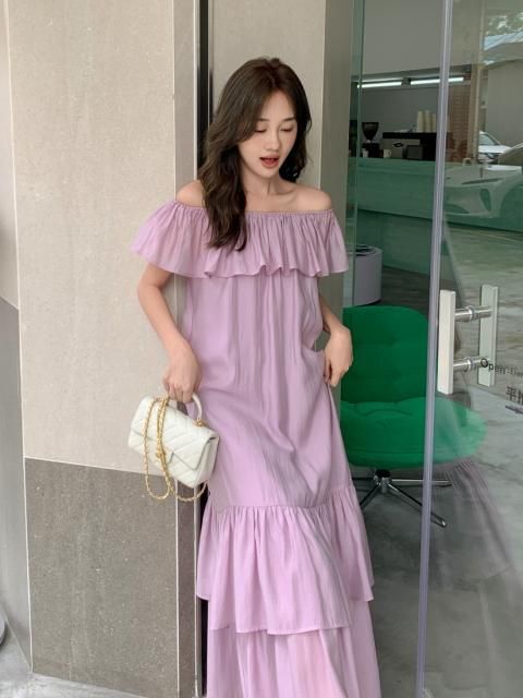 LINEN 2WAY FRILL DRESS