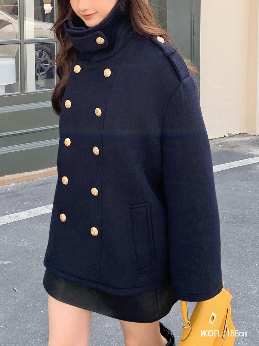 ジャケット・アウター birthdaybash STAND COLLAR PEA COAT STAND COLLAR PEA COAT - BIRTHDAY BASH