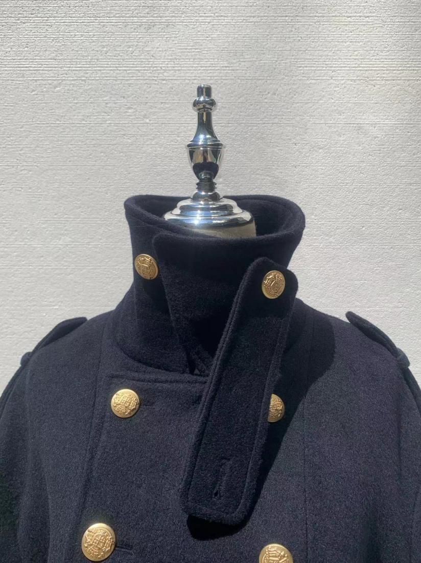 STAND COLLAR PEA COAT - BIRTHDAY BASH