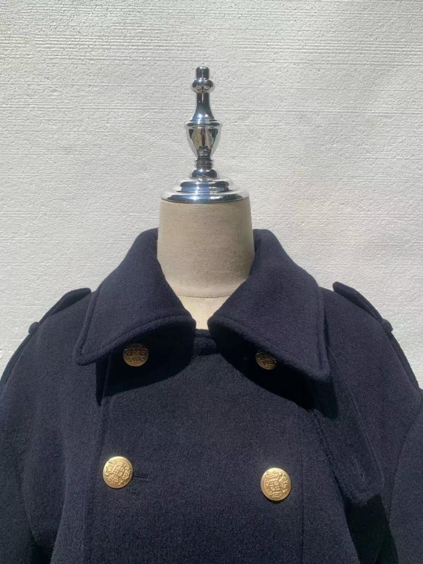 STAND COLLAR PEA COAT - BIRTHDAY BASH