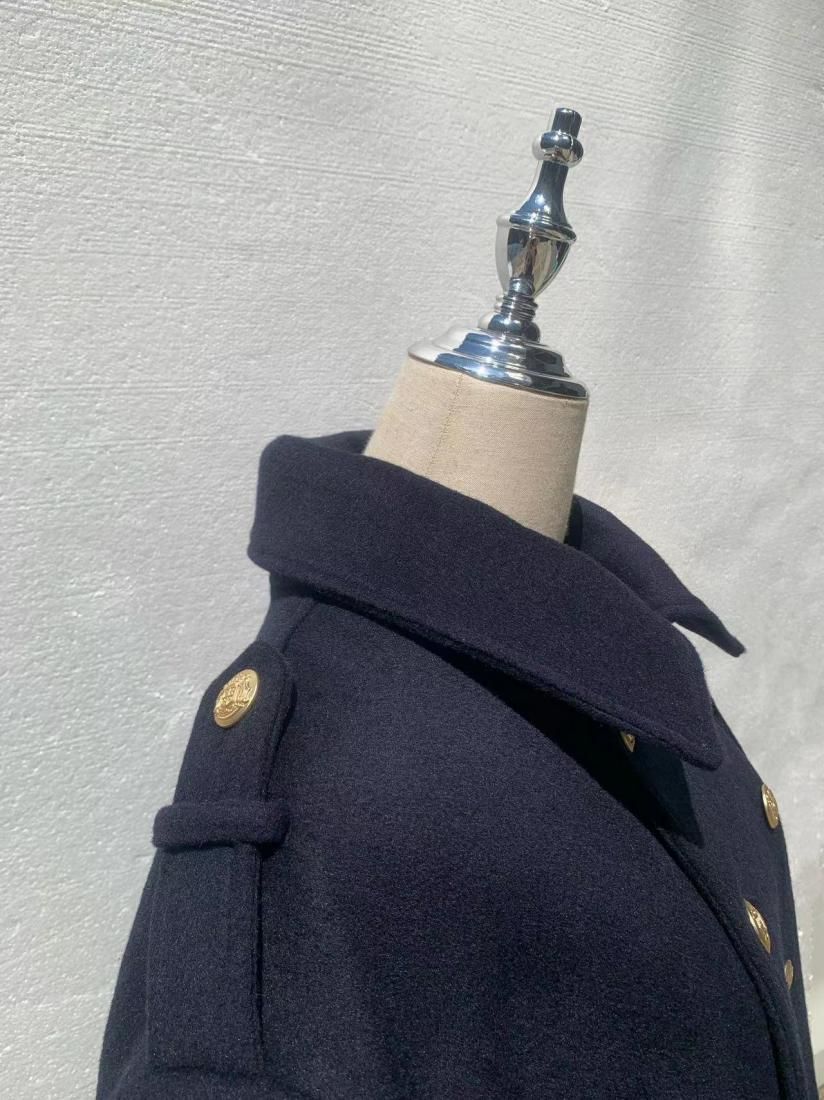 STAND COLLAR PEA COAT - BIRTHDAY BASH