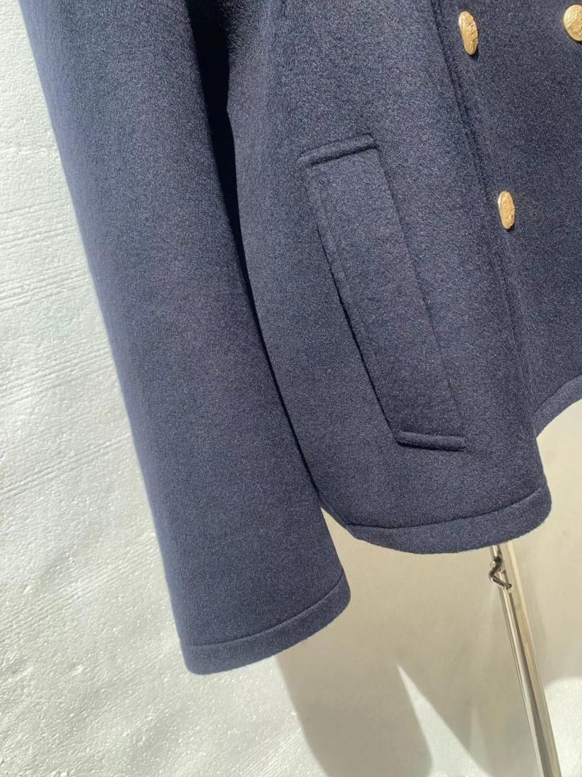 STAND COLLAR PEA COAT - BIRTHDAY BASH