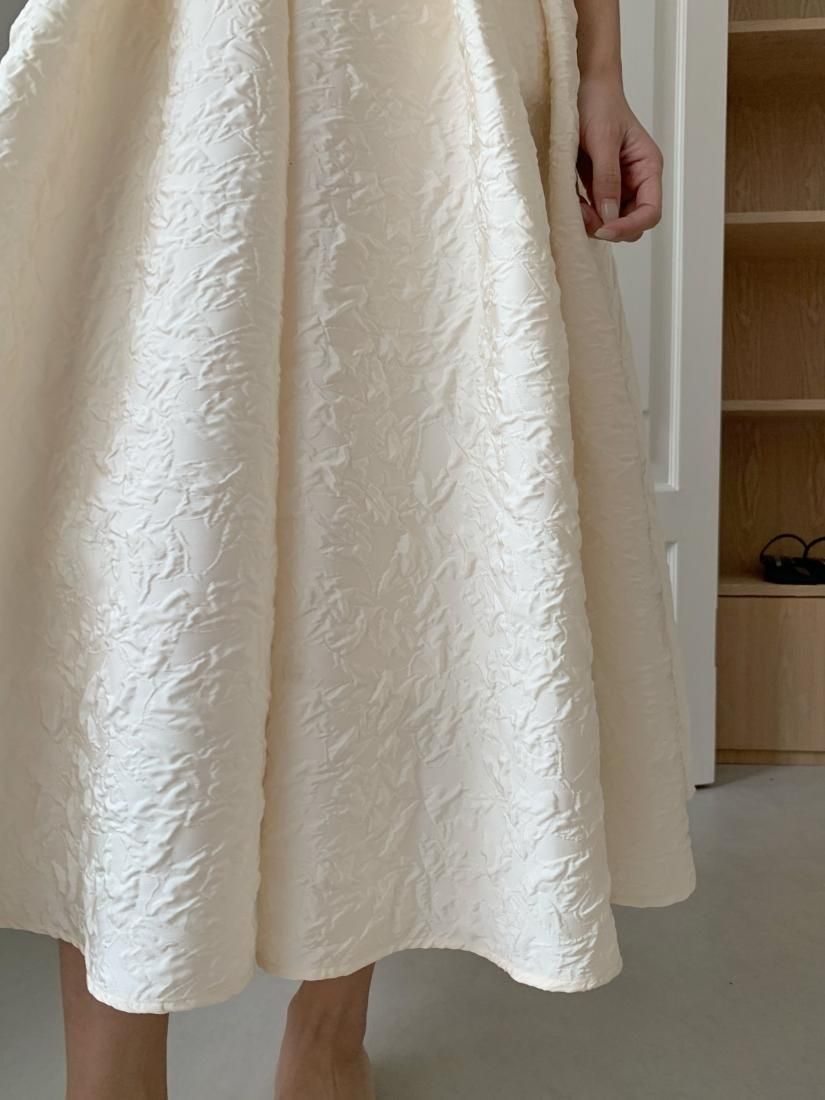 数量限定生産】JACQUARD HEPBURN DRESS IVORY - BIRTHDAY BASH