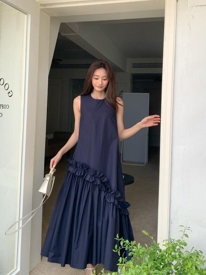 FRILL A LINE DRESS - BIRTHDAY BASH