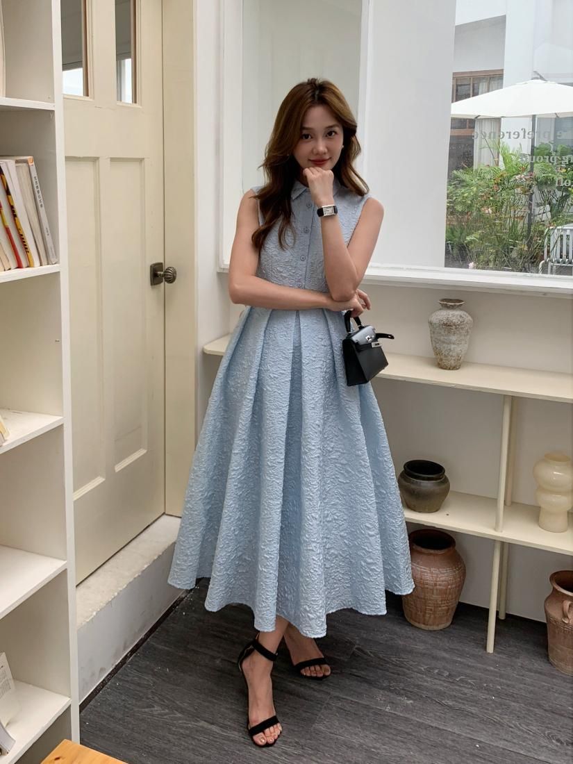 NS JACQUARD HEPBURN DRESS - BIRTHDAY BASH