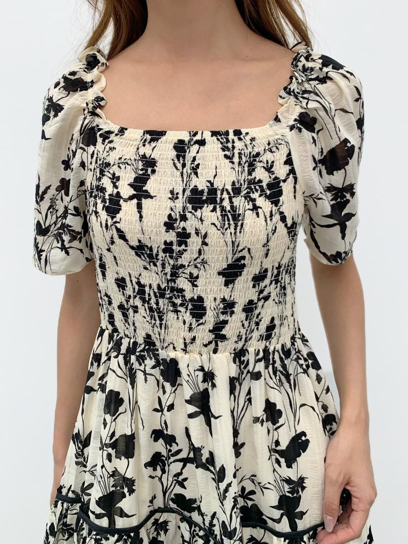 LADY FLOWER TIERED DRESS - BIRTHDAY BASH LADY FLOWER TIERED DRESS - BIRTHDAY BASH