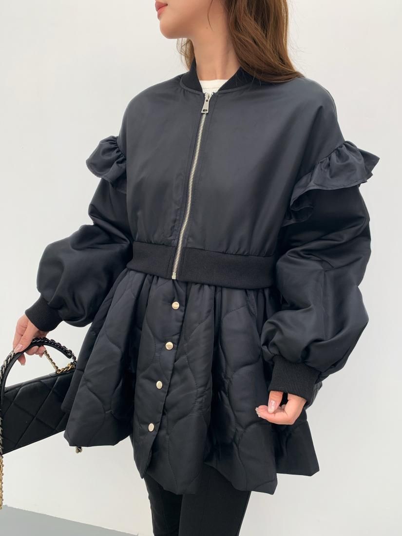 ジャケット・アウター birthdaybash 2way FRILL MA1 BB 2WAY FRILL MA1 - BIRTHDAY BASH