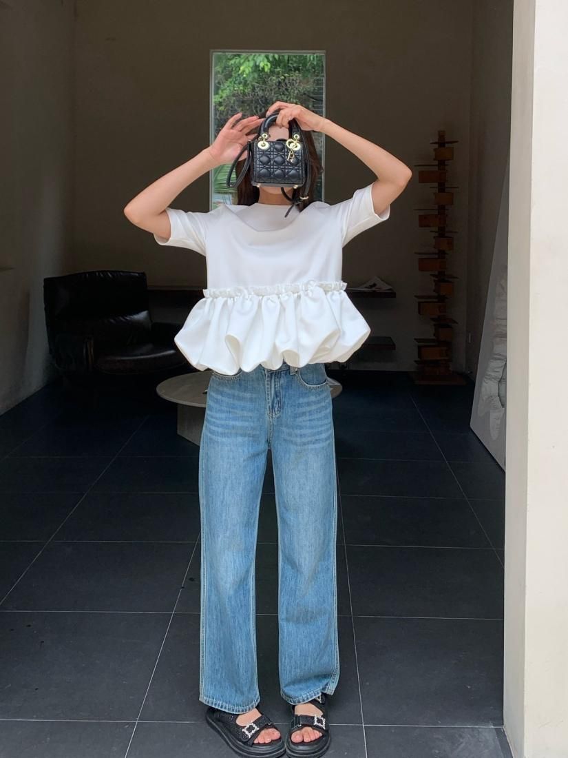 Docking Balloon Hem T-shirt ドッキングバルーンヘムT Docking Balloon Hem T-shirt