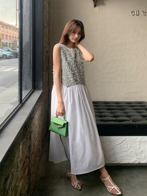 JACQUARD DOCKING DRESS 