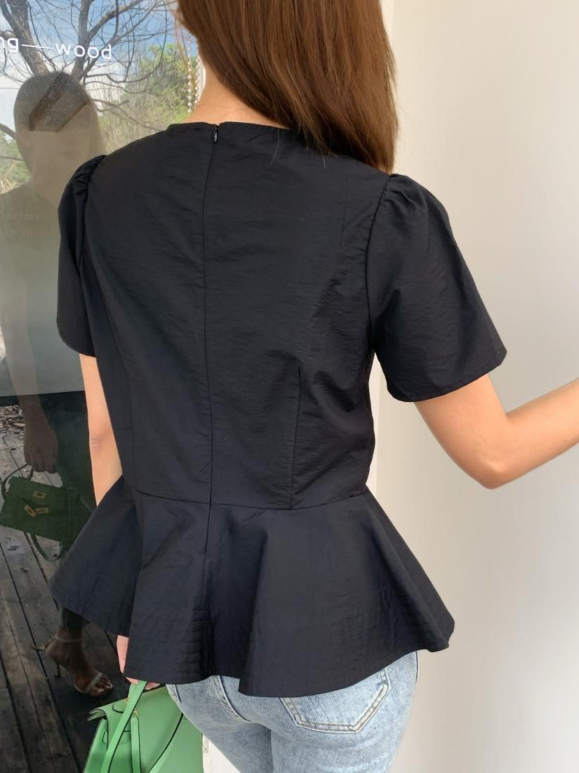 PINTUCK STITCH PEPLUM TOPS - BIRTHDAY BASH