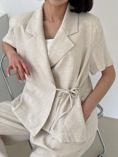 50% OFFKR LINEN RIBBON JACKET<img class='new_mark_img2' src='https://img.shop-pro.jp/img/new/icons41.gif' style='border:none;display:inline;margin:0px;padding:0px;width:auto;' />