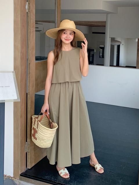 COTTON NS LAYERED DRESS 