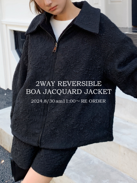 PRICE2WAY REVERSIBLE BOA JACQUARD JACKET