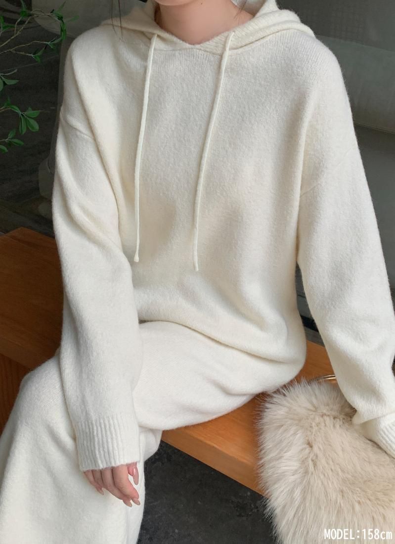 HOODIE KNIT LONG DRESS - BIRTHDAY BASH