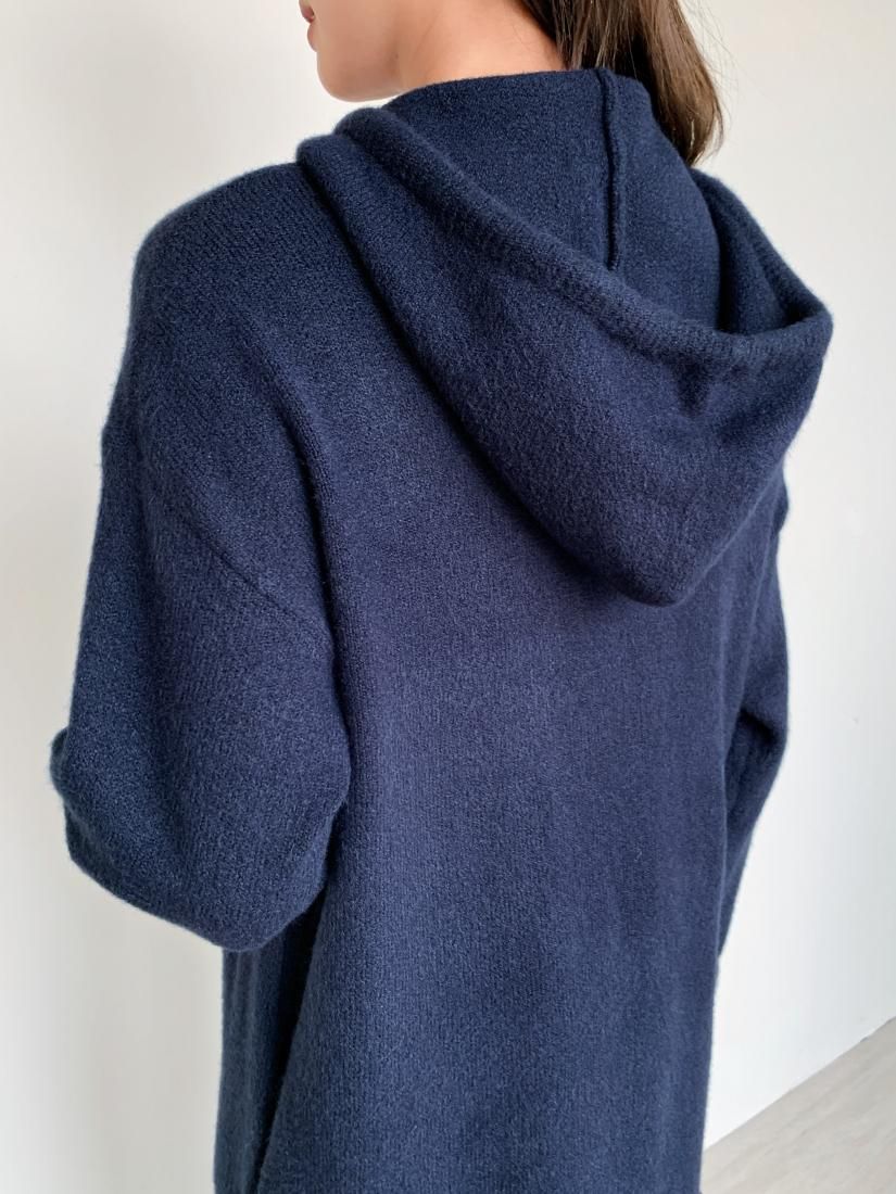 HOODIE KNIT LONG DRESS - BIRTHDAY BASH