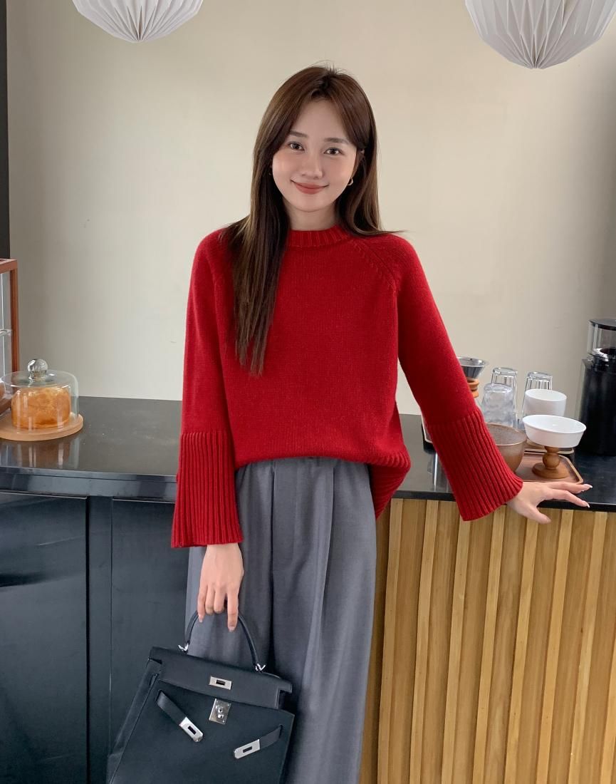 RIB DESIGN KNIT TOPS - BIRTHDAY BASH