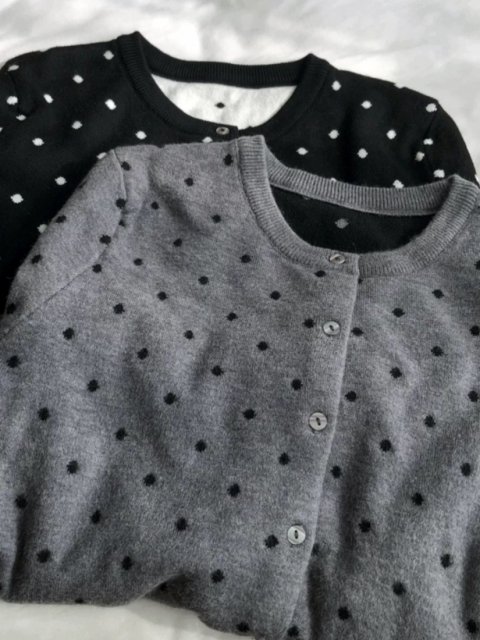 DOT KNIT CARDIGAN