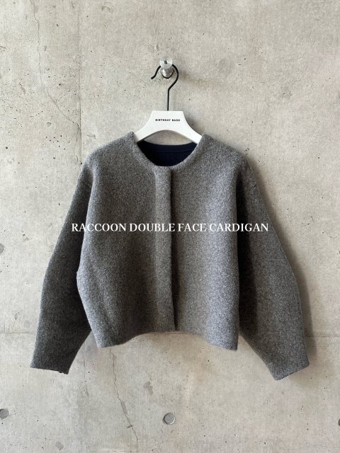 10/19 am11:00󥻥ʬRACCOON DOUBLE FACE CARDIGAN