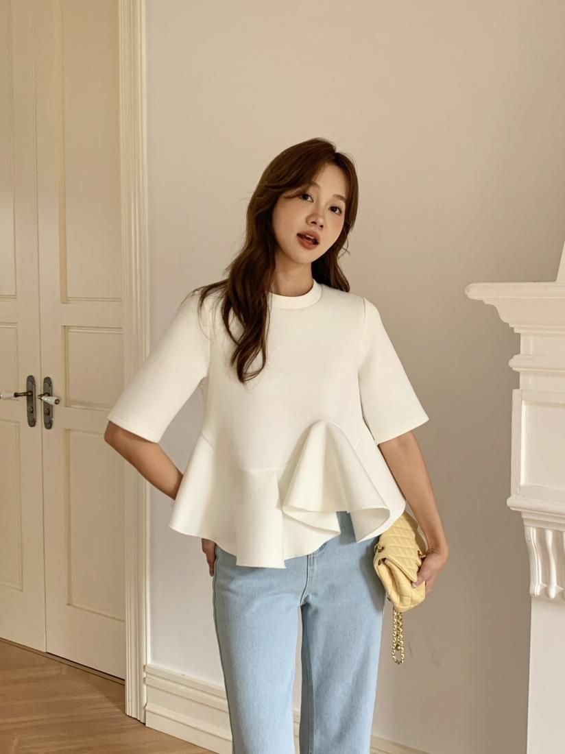 ASYMMETRY PEPLUM TOPS - BIRTHDAY BASH