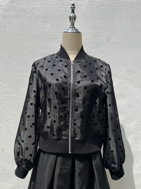 DOT SHEER BLOUSON