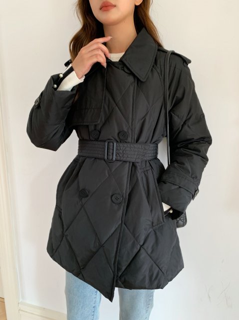 QUILTING TRENCH COAT