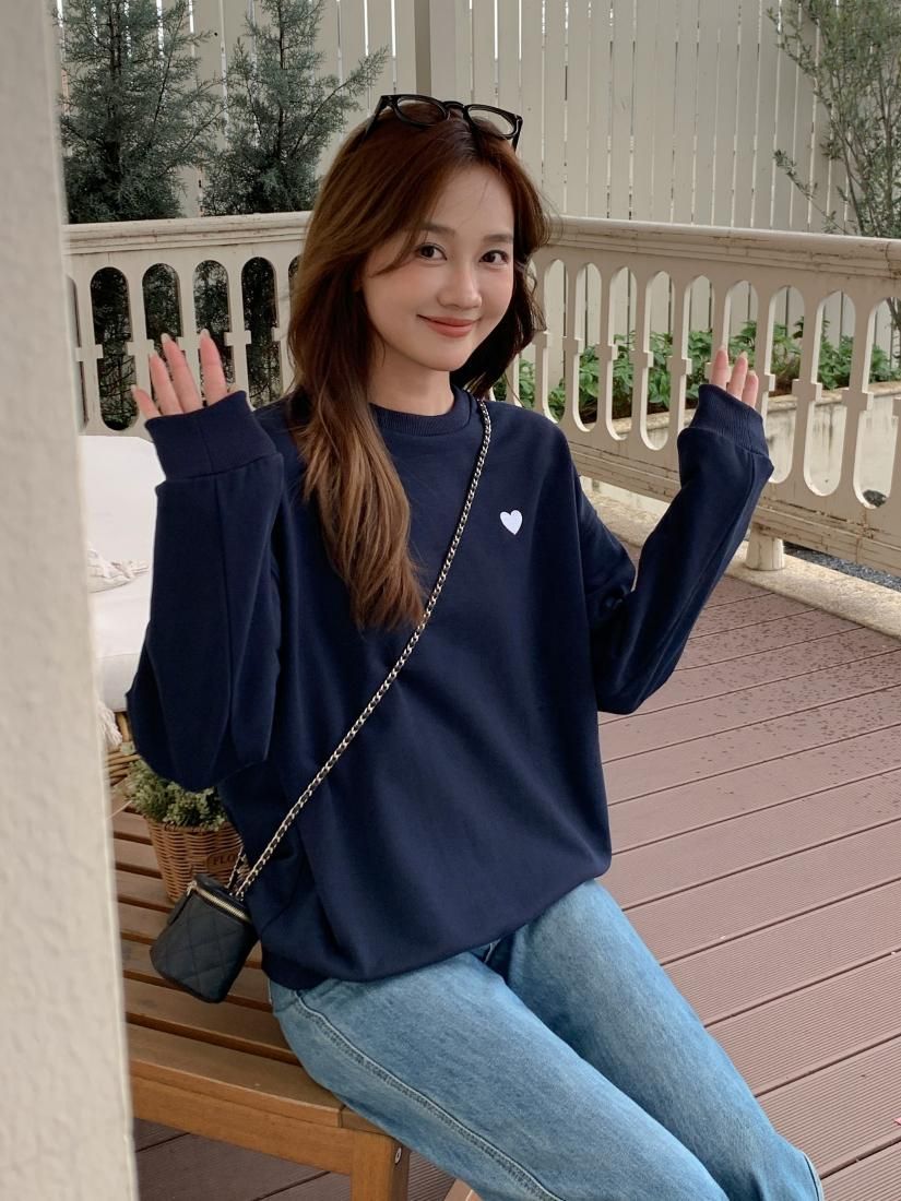 HEART DOT KNIT TOPS BLACK - BIRTHDAY BASH