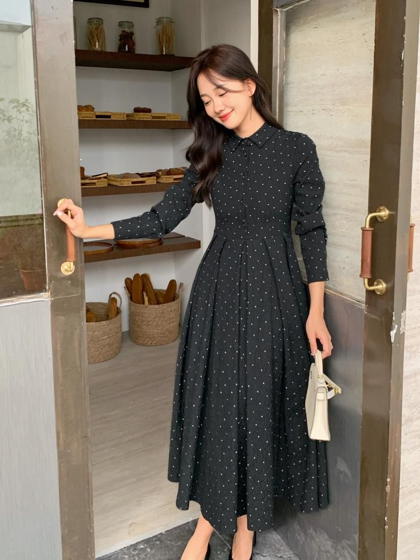 DOT JACQUARD GRACE DRESS - BIRTHDAY BASH