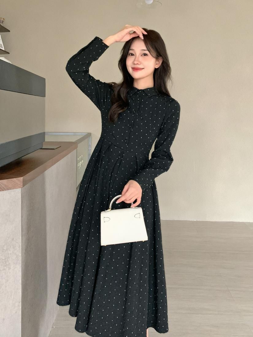 DOT JACQUARD GRACE DRESS - BIRTHDAY BASH