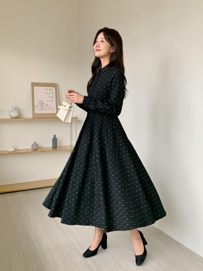 DOT JACQUARD GRACE DRESS - BIRTHDAY BASH