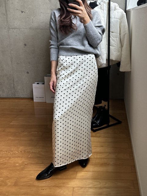 DOT I LINE MAXI SKIRT