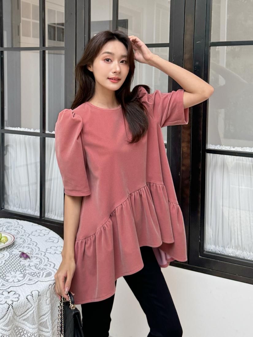 ASYMMETRY PEPLUM TOPS - BIRTHDAY BASH