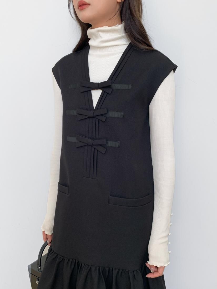 TRIPLE RIBBON PEPLUM DRESS - BIRTHDAY BASH