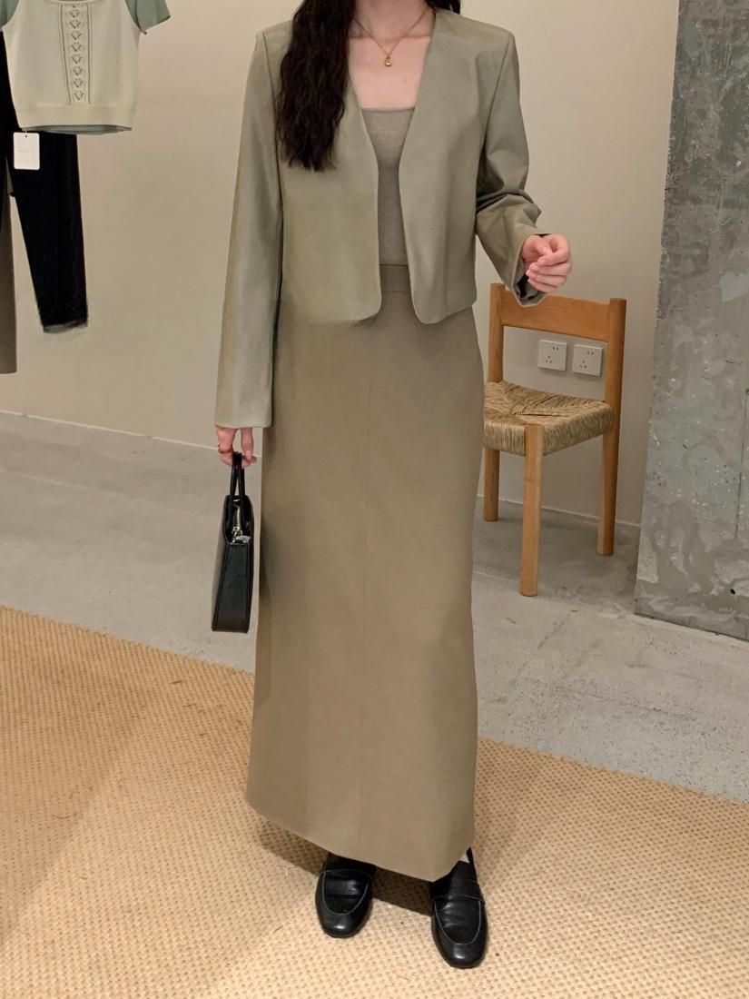 【バースデーバッシュ】NO COLLAR BORDER JACKET SHAGGY NO COLLAR JACKET - BIRTHDAY BASH