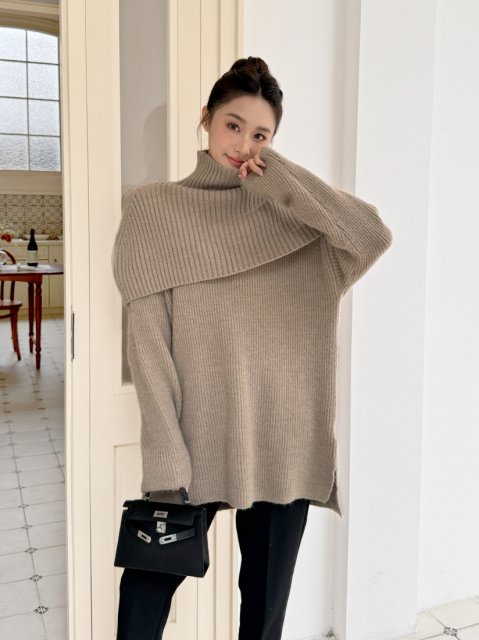 2WAY CAPE KNIT TOPS