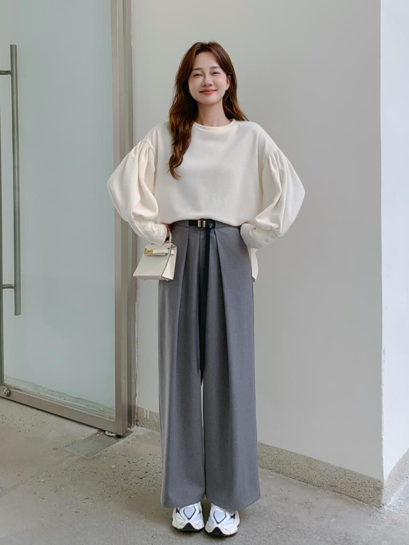BELT TUCK WIDE PANTS - BIRTHDAY BASH