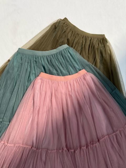 TULLE TIERED VOLUME SKIRT