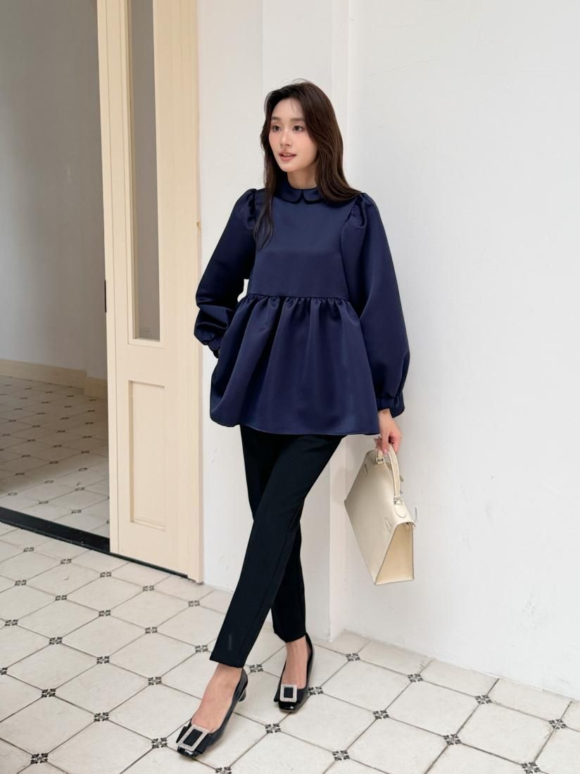【RE ORDER】CLARISSE PEARL BUTTON TOPS LONG - BIRTHDAY BASH