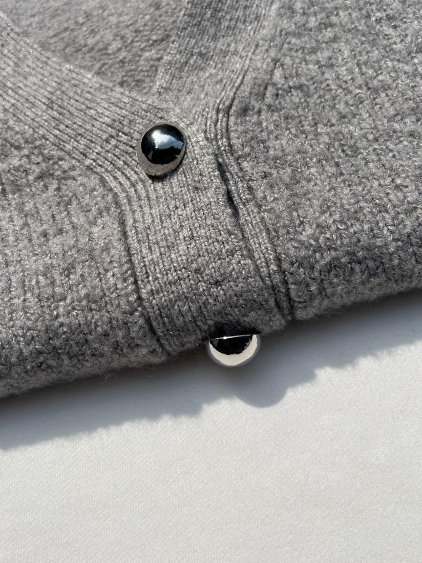 METAL BUTTON CARDIGAN - BIRTHDAY BASH METAL BUTTON CARDIGAN - BIRTHDAY BASH