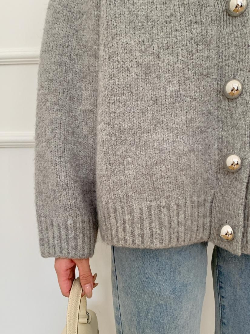 METAL BUTTON CARDIGAN - BIRTHDAY BASH