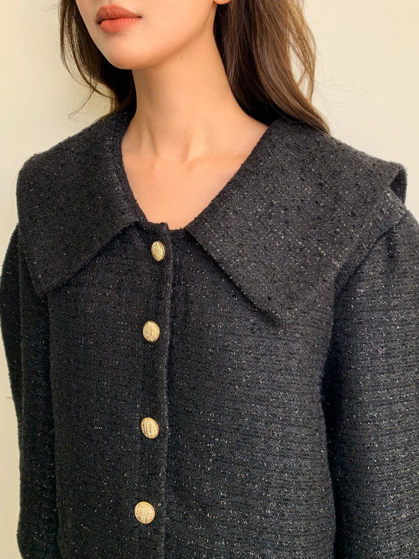 TWEED BIG COLLAR JACKET - BIRTHDAY BASH