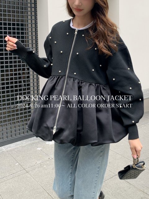 9/26 am11:00 ALL COLOR ORDER STARTDOCKING PEARL BALLOON JACKET