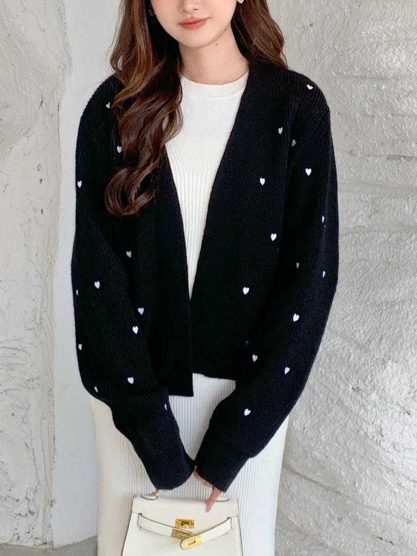 HEART DOT KNIT CARDIGAN - BIRTHDAY BASH