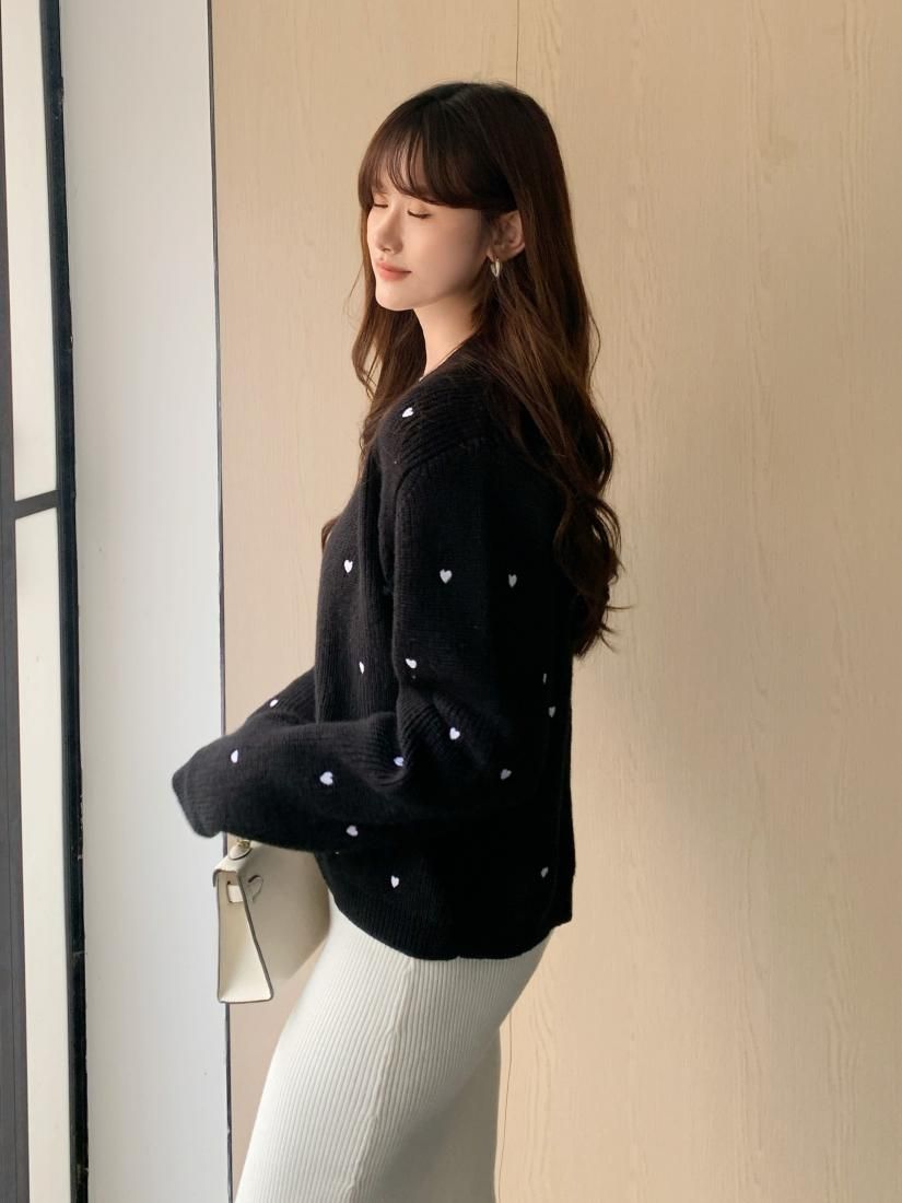 HEART DOT KNIT CARDIGAN - BIRTHDAY BASH