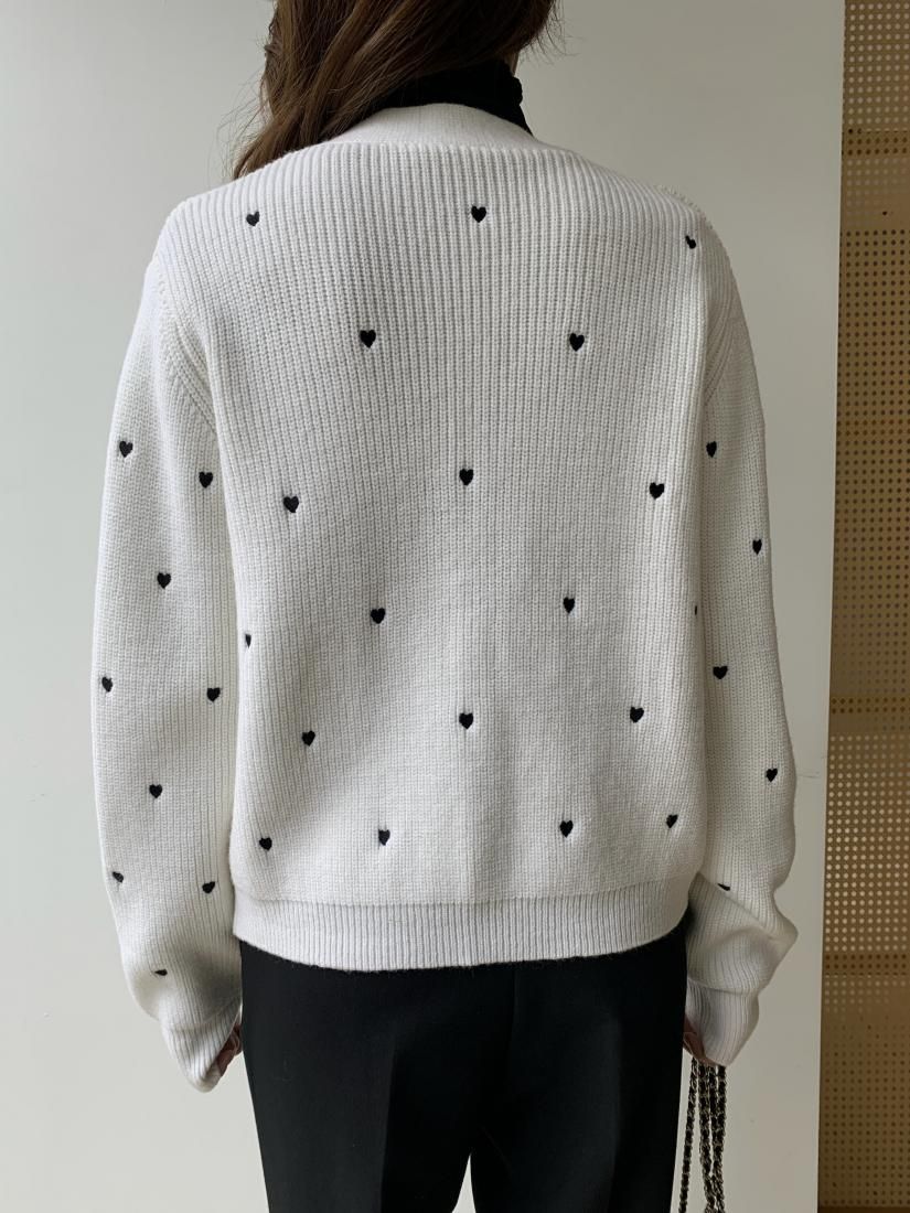 HEART DOT KNIT CARDIGAN - BIRTHDAY BASH