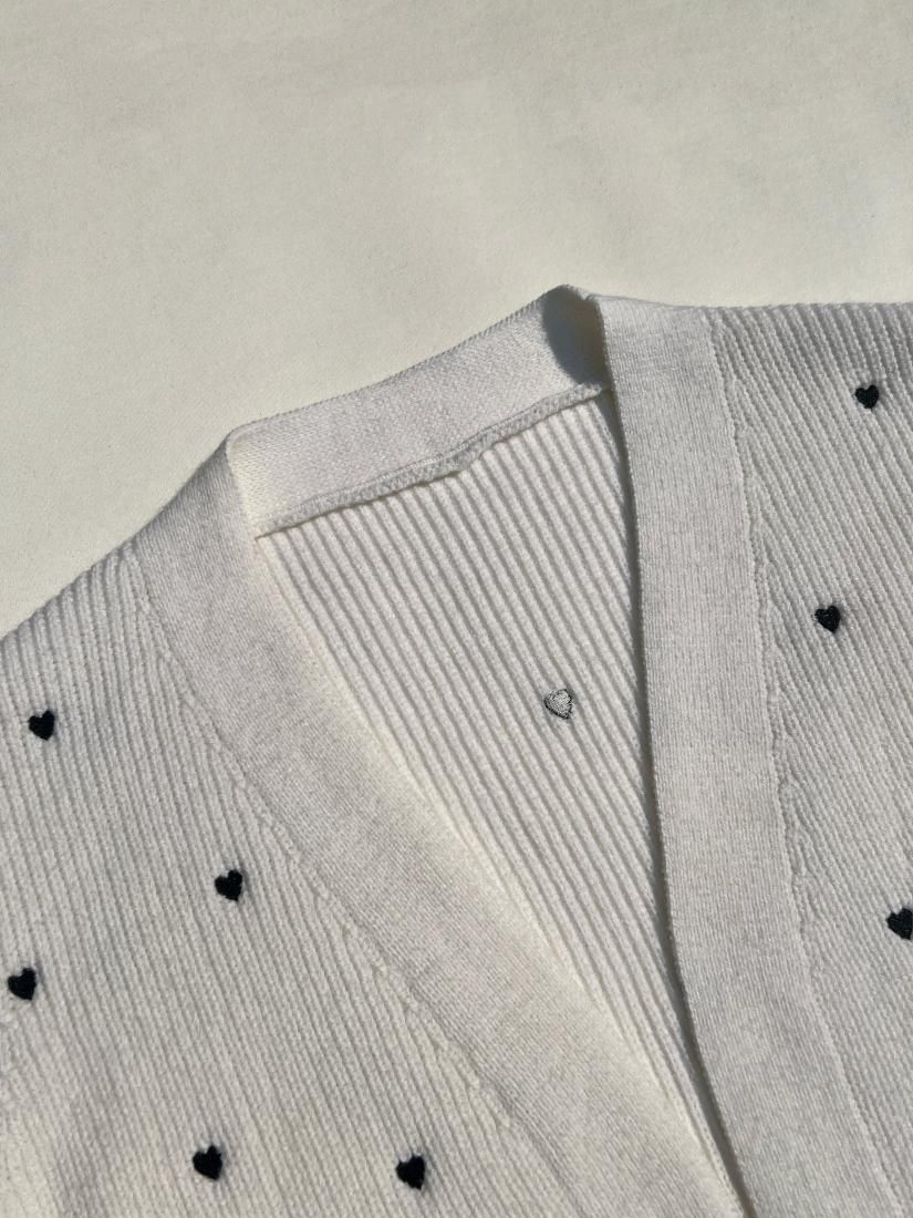 HEART DOT KNIT CARDIGAN - BIRTHDAY BASH