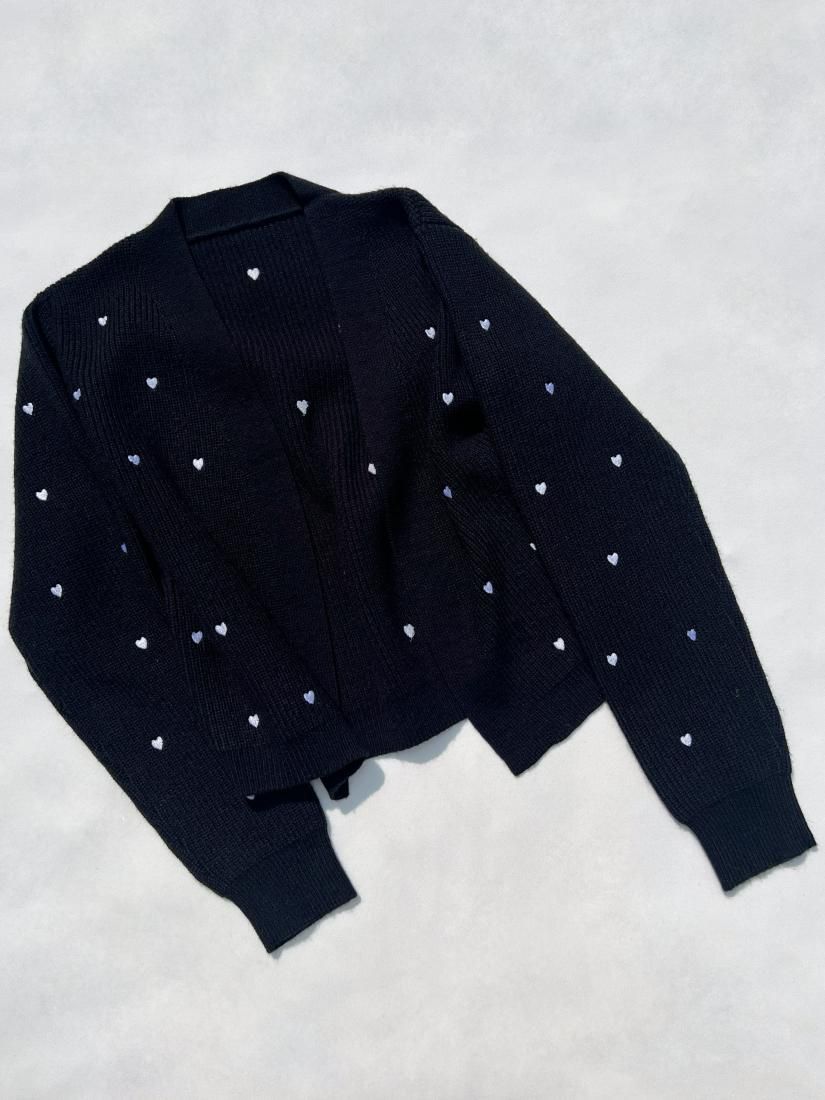 BB PEARL CROPPED KNIT CARDIGAN - BIRTHDAY BASH