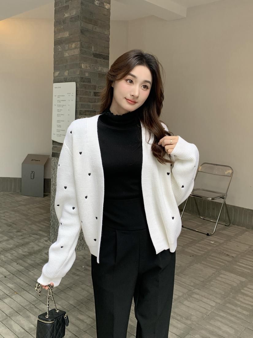 HEART DOT KNIT CARDIGAN - BIRTHDAY BASH