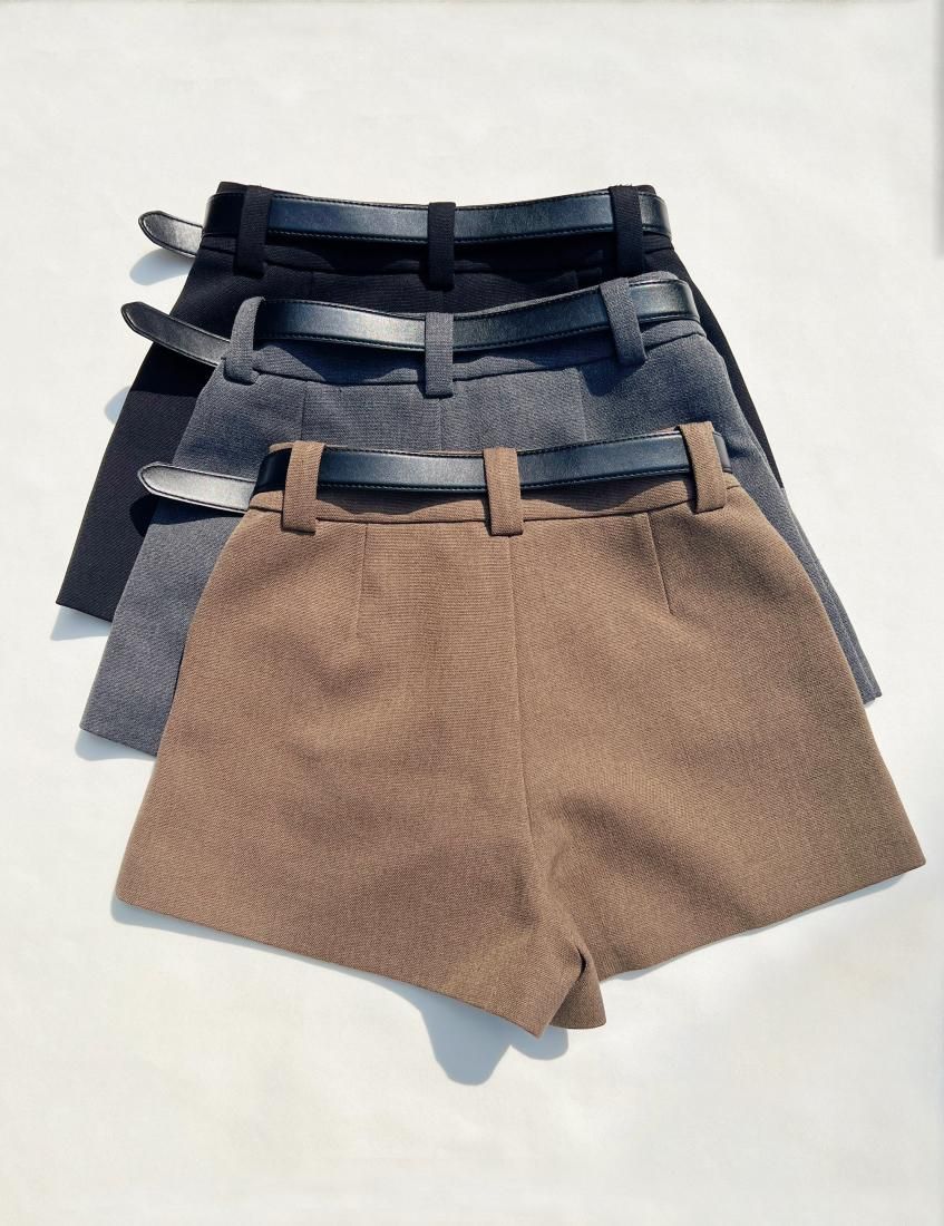 BELT DESIGN SHORT PANTS - BIRTHDAY BASH