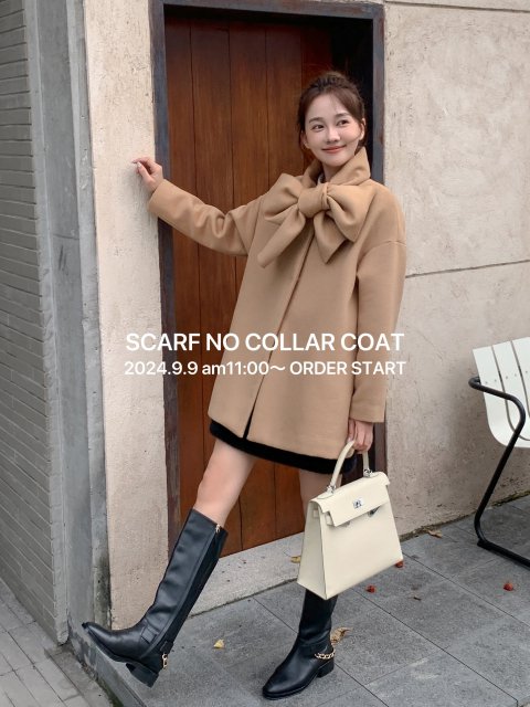 PRICESCARF NO COLLAR COAT